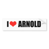 ARNOLD SCHWARZENEGGER BUMPER STICKER