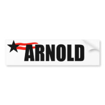 ARNOLD SCHWARZENEGGER BUMPER STICKER