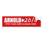 ARNOLD SCHWARZENEGGER Election Gear Bumper Sticker