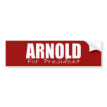 ARNOLD SCHWARZENEGGER Election Gear Bumper Sticker