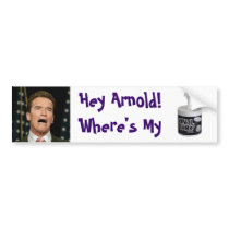 Arnold's Anal Lube Bumper Sticker