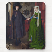 Arnolfini Portrait - Jan van Eyck Mouse Pads