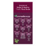 Aromatherapy Chart in Burgundy Custom Rack Cards
