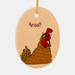 Aroo Funny Chicken Cute Cartoon Ornament