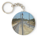 Around The Bend Burns Beach Railroad Bridge In Cur Keychains