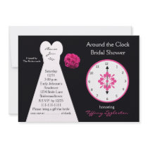 Around the Clock Bridal Shower Invitations