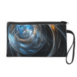 Around the World Abstract Art Bag Wristlet
