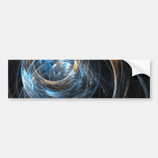 Around the World Abstract Art Bumper Sticker