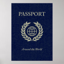around the world : passport posters