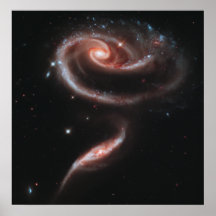 Arp 273 Interacting Galaxies (Hubble Telescope) Poster