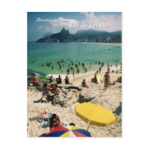 "Arpoador Beach, Rio de Janeiro" postcard