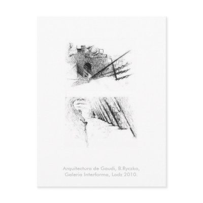 Arquitectura de Gaudi. Post Card by Galeria_Interforma