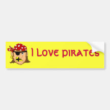 Arr Pirate Man Customisable Pirate Stuff Bumper Sticker