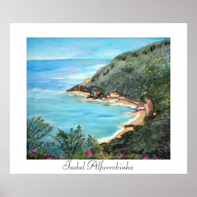 Arrábida seascape- signed print by isabelalfarrobinha