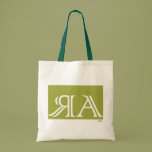 Arraias anagram, green. canvas bag