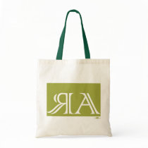 Arraias anagram, green. canvas bag