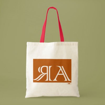 Arraias anagram, orange. bag by arraias