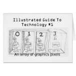 Array, It's The Pixels Greeting Card