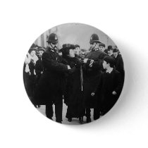 Arrest of a Suffragette in London England c 1910 Button