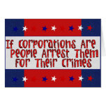 ARREST THE CORPORATIONS CARDS