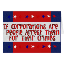ARREST THE CORPORATIONS CARDS