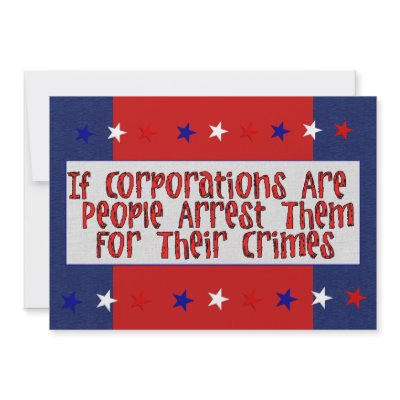 ARREST THE CORPORATIONS PERSONALIZED INVITATION by Elections_2012