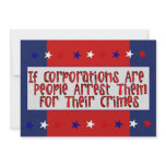 ARREST THE CORPORATIONS invitations