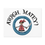 Arrgh Matey Pirate Boy Postcard