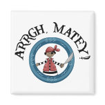 Arrgh Matey Pirate Boy Refrigerator Magnet