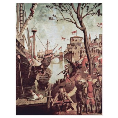 Arrival In Cologne By Carpaccio Vittore Flyer Design by Artcollection