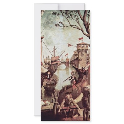 Arrival In Cologne By Carpaccio Vittore Custom Rack Card by Artcollection