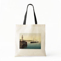 Arrival of Boulogne boat, Folkestone, England rare Canvas Bags