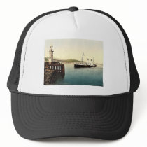 Arrival of Boulogne boat, Folkestone, England rare Hat