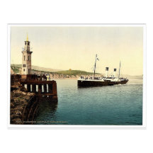 Arrival of Boulogne boat, Folkestone, England rare Postcards
