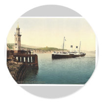 Arrival of Boulogne boat, Folkestone, England rare Stickers