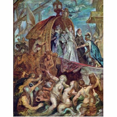 Arrival Of Marie De Medici In The Port Of Marseill Photo Cutouts by Artcollection