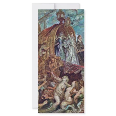 Arrival Of Marie De Medici In The Port Of Marseill Personalized Rack Card by Artcollection