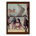 Arrival Of The English Ambassador At The Court Greeting Card