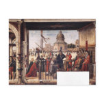 Arrival Of The English Ambassadors By Carpaccio Postcard