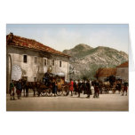 Arrival of the post Cetinje Montenegro Cards