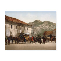 Arrival of the post Cetinje Montenegro Postcard