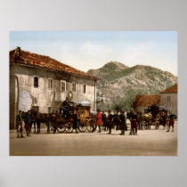 Arrival of the post Cetinje Montenegro Poster