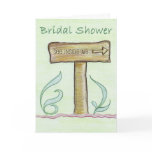Arrow Board Wedding Invitation Card