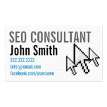 Arrow Cursors SEO Consultant Profile Card Business Card Template