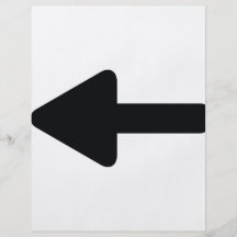 arrow left icon flyer design