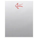 Arrow Pointing Left. On Gray. Custom Flyer
