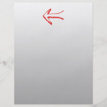 Arrow Pointing Left. On Grey. Flyer