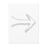 Arrow Pointing to the Right, Grey. Post Cards