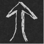 Arrow Pointing Up. Gray on Dark Background. Photo Sculptures