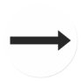 arrow right icon round sticker